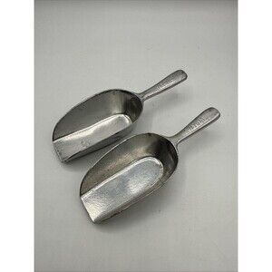 Vintage Hygia Aluminum Scoops #135 #145 50/4 Made Germany Nesting Pair